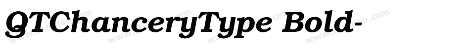 QTChanceryType Bold字体转换